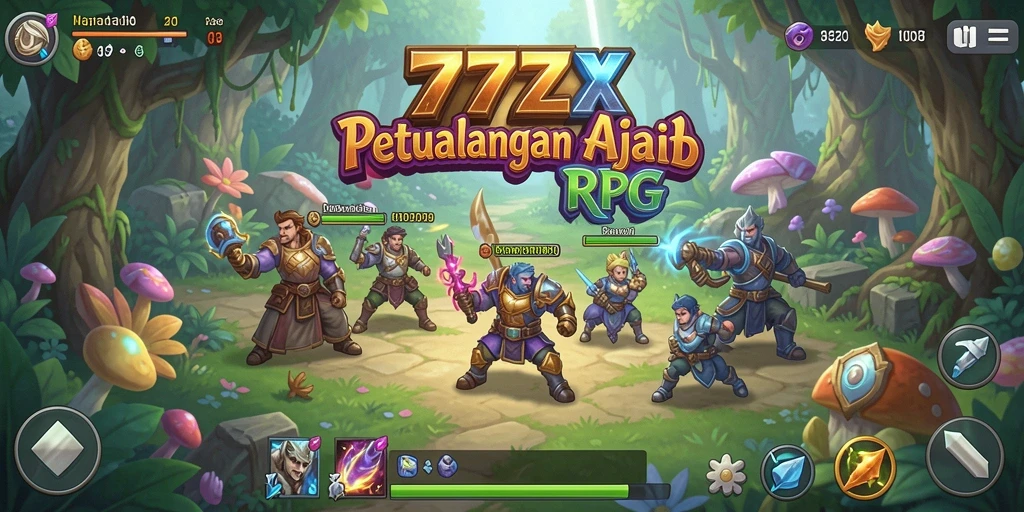 Screenshot gameplay RPG yang mendebarkan dalam 777ZX.