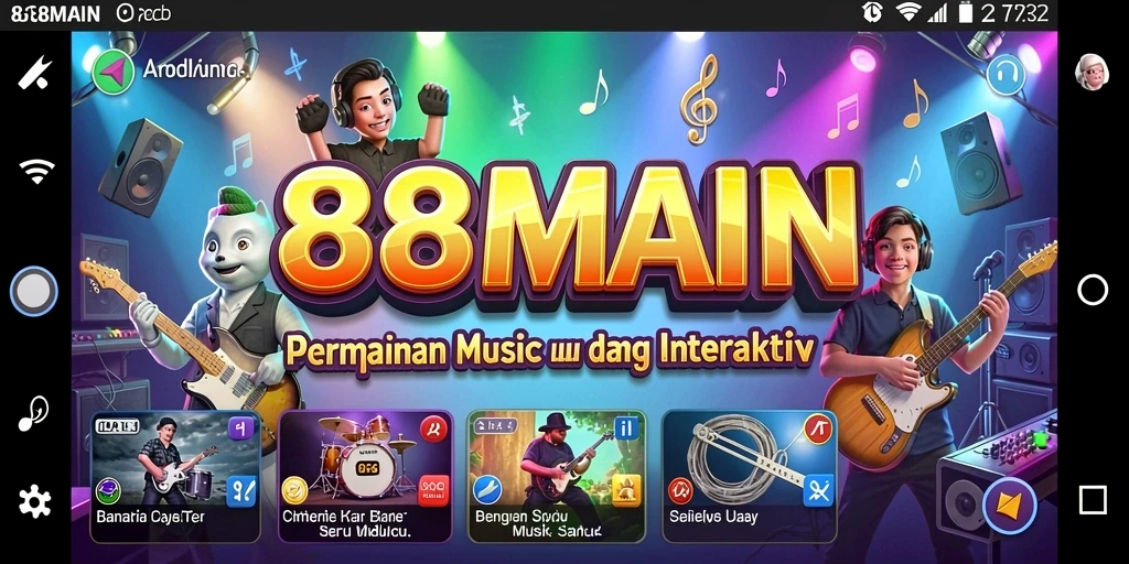 Tampilan gameplay seru dari 88MAIN dengan berbagai musik.