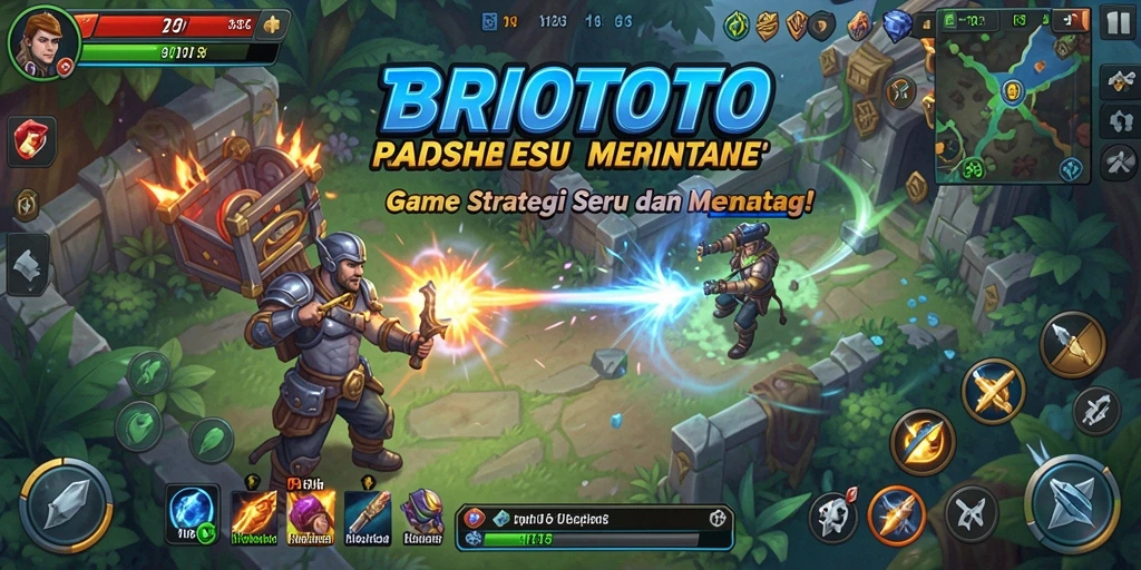Tampilan gameplay seru dalam BRIOTOTO yang penuh strategi.