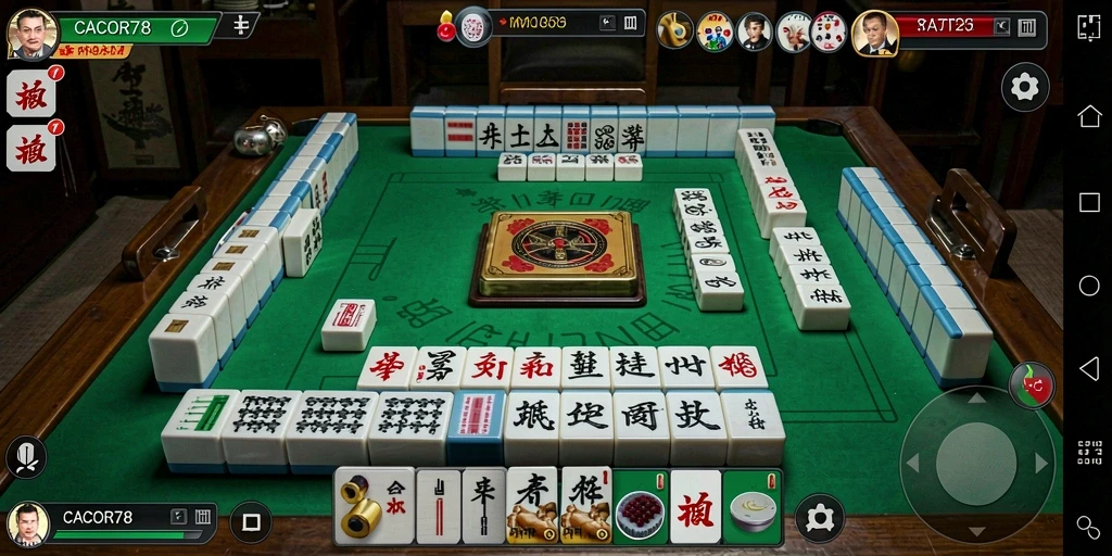 Tampilan gameplay Mahjong yang menarik di CACOR78.