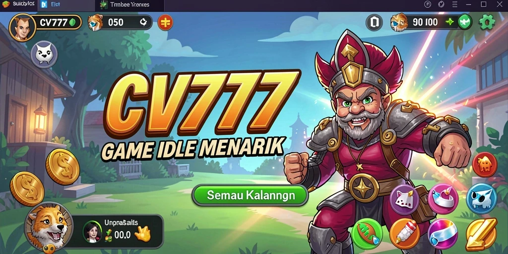 Screenshot gameplay <strong>CV777</strong> yang menonjolkan elemen Idle yang menarik.