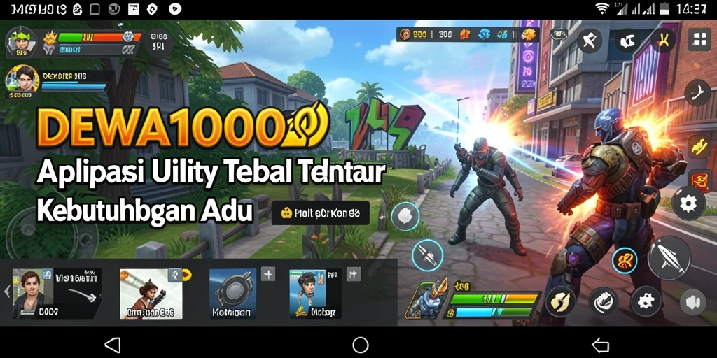 Tampilan antarmuka DEWA1000 yang sederhana dan fungsional.
