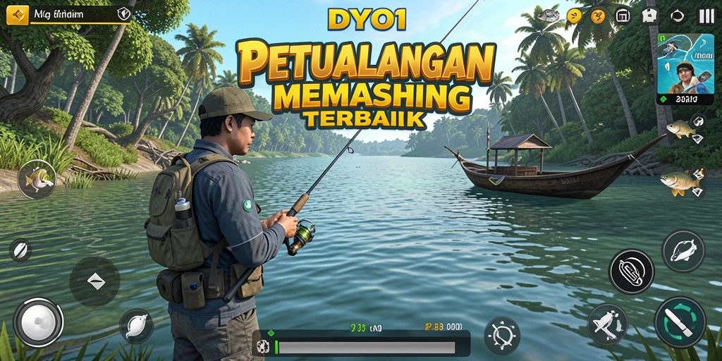 Tampilkan gameplay DYO1 dengan pengalaman memancing yang mendebarkan.