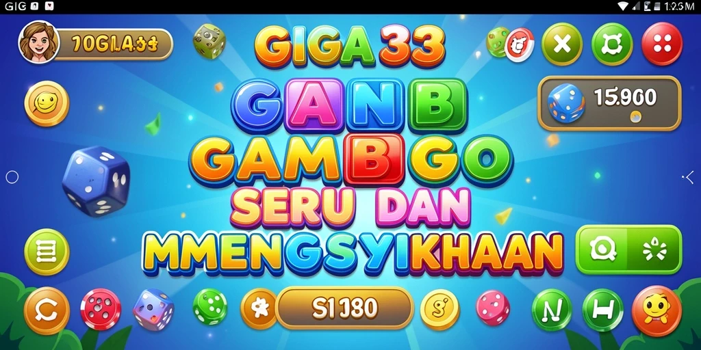 Screenshot GIGA33 menampilkan gameplay Bingo yang seru dan interaktif.