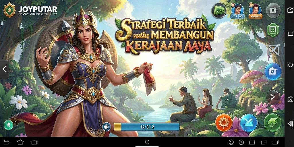 Tampilan permainan JOYPUTAR yang menakjubkan dan strategis.
