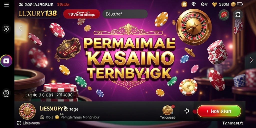 Tampilan menarik dari gameplay LUXURY138 dengan berbagai pilihan permainan kasino.
