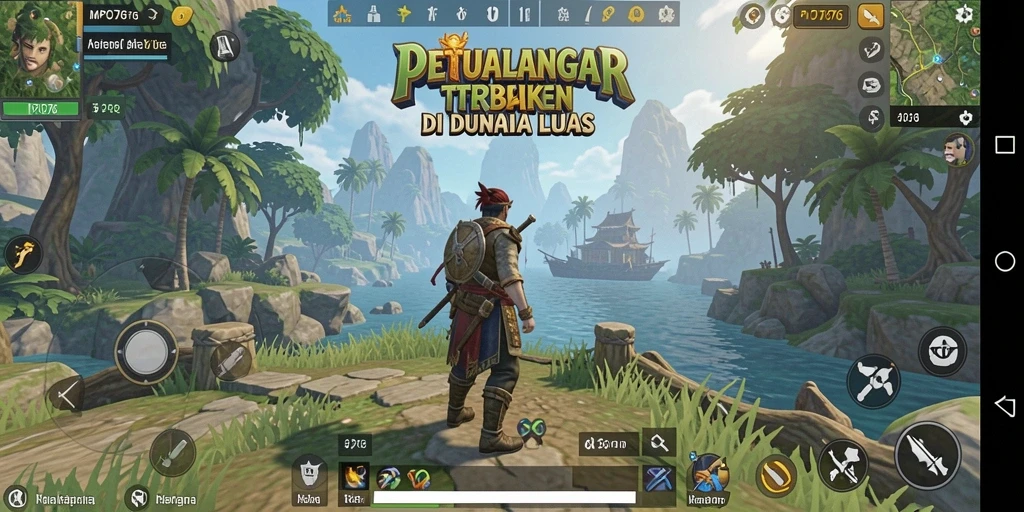 Tampilan gameplay MPO76 dengan suasana dunia terbuka yang realistis.