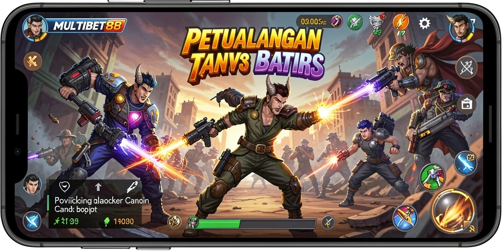 Screenshot MULTIBET88 menampilkan pertarungan aksi yang mendebarkan.