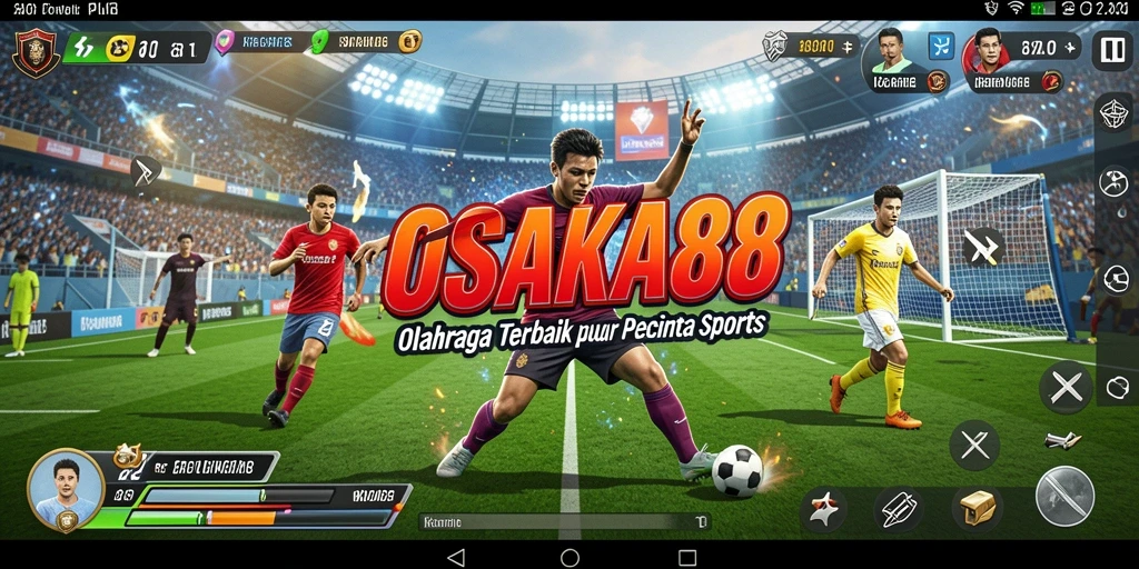 Tampilan seru dari gameplay OSAKA88 yang menampilkan aksi olahraga.