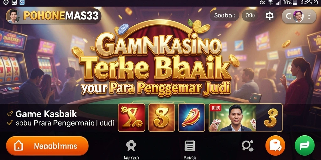 Screenshot gameplay POHONEMAS33 menampilkan pengalaman Kasino yang mendebarkan.