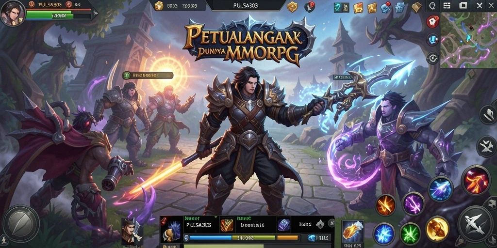 Screenshot PULSA303 menampilkan aksi seru dalam dunia MMORPG penuh petualangan.