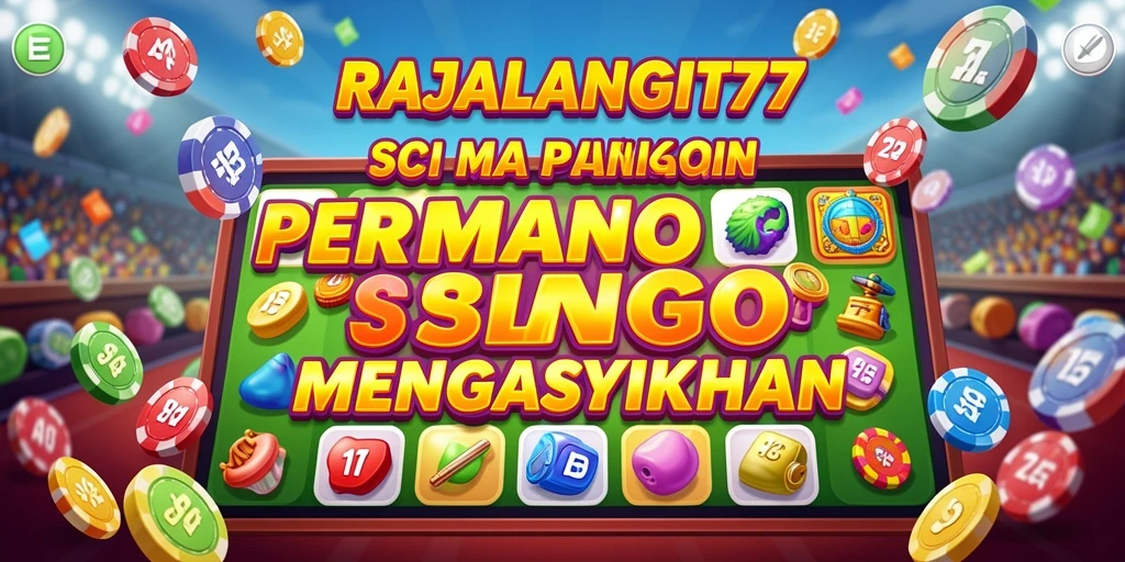 Tampilan interaktif gameplay Bingo di RAJALANGIT77.
