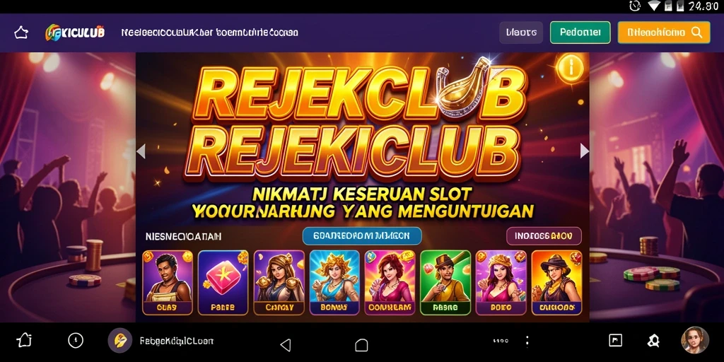 Gameplay REJEKICLUB menampilkan putaran slot yang menggembirakan.