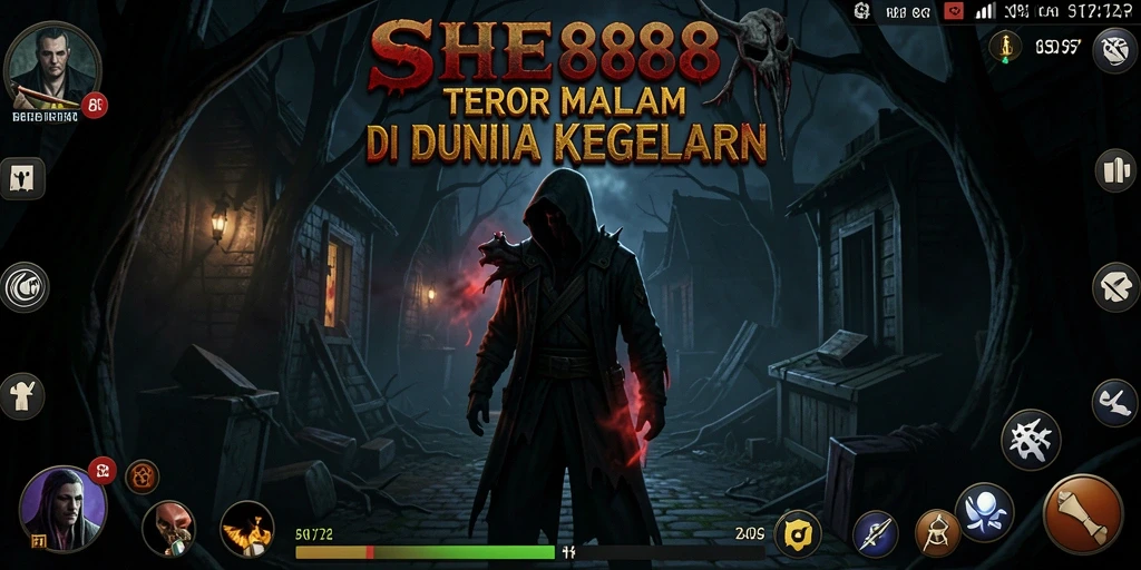Tangkapan layar gameplay yang menunjukkan ketegangan di dalam kegelapan.