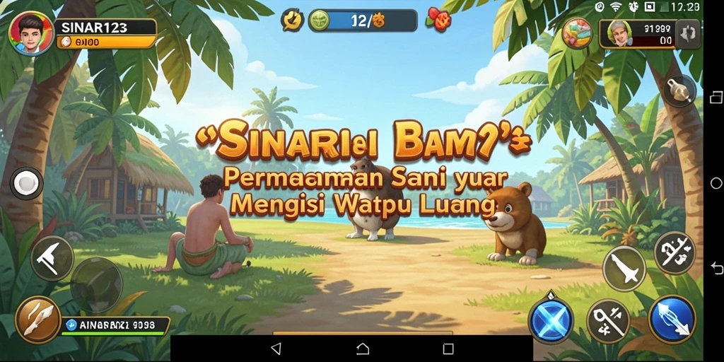 Tampilan gameplay menarik dari SINAR123 yang penuh warna.