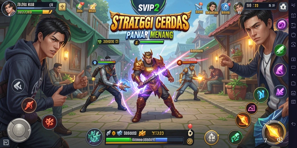 Tampilan utama gameplay SVIP2 yang menegangkan dan strategis.