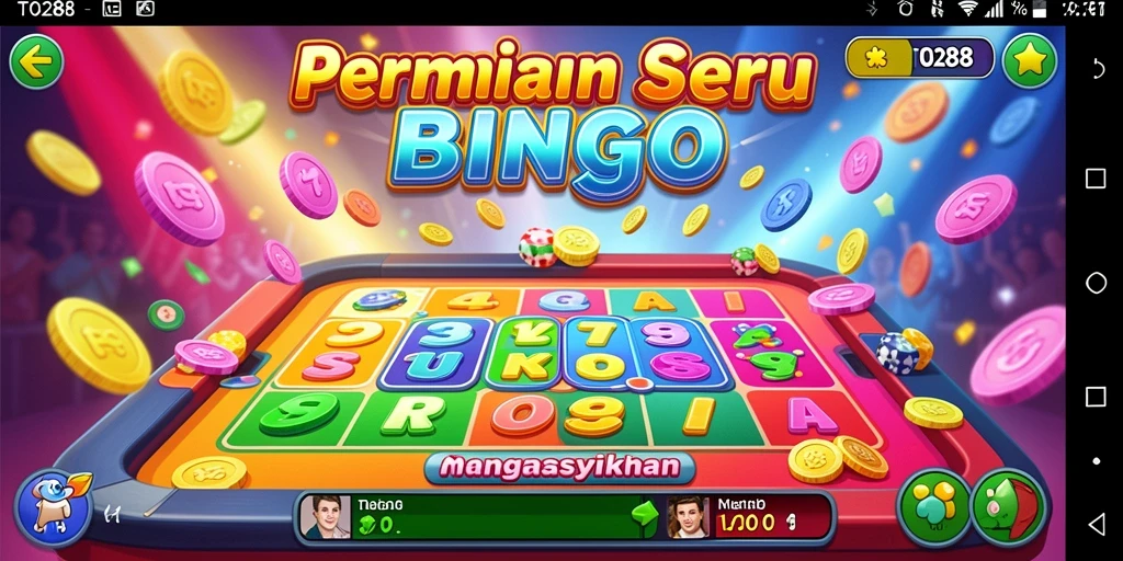 Tampilan gameplay Bingo yang seru dan interaktif di TO288.