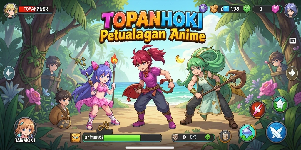 Tangkapan layar utama gameplay TOPANHOKI yang menampilkan aksi seru.