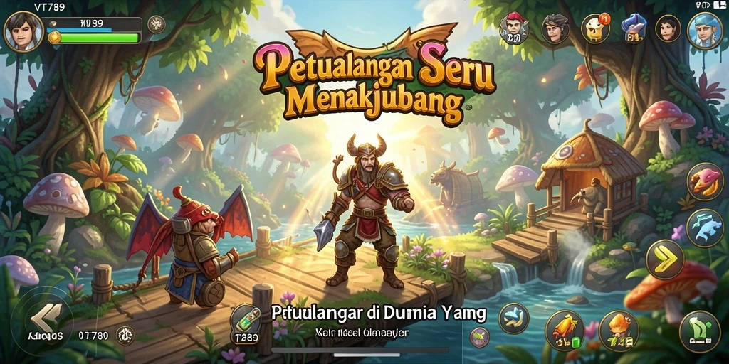 Screenshot utama VT789 menampilkan aksi petualangan yang menegangkan.