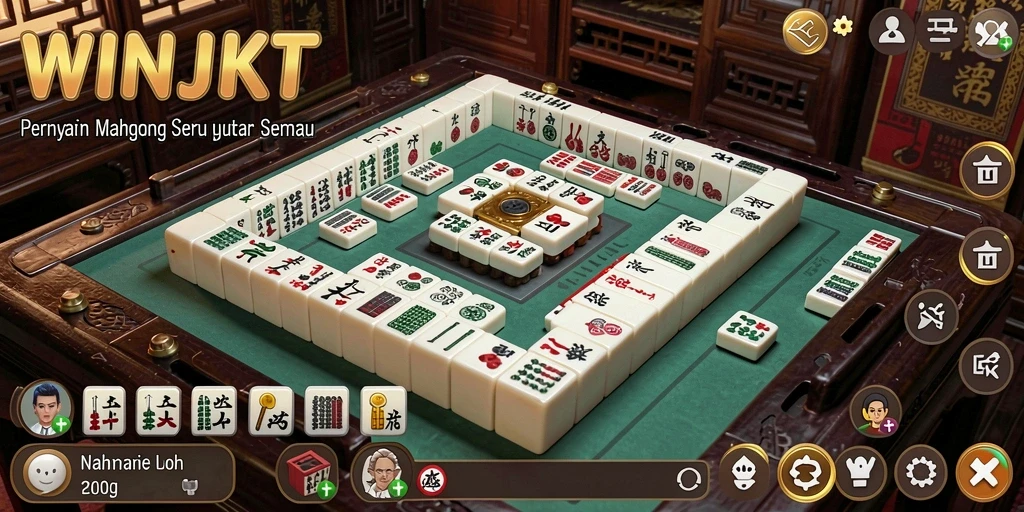 Screenshot gameplay <strong>WINJKT</strong> yang menunjukkan aksi Mahjong yang seru.