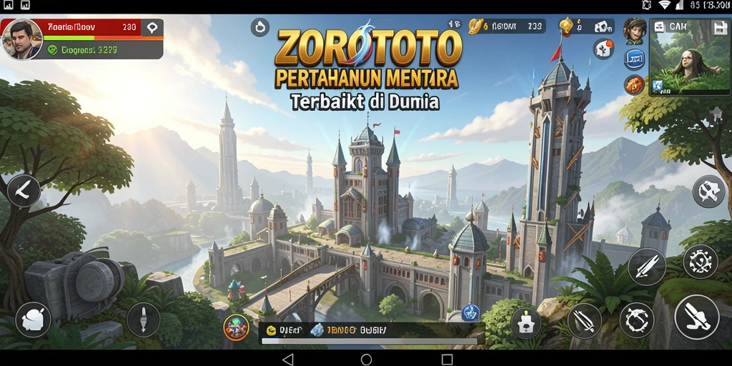 Tampilan gameplay menara pertahanan yang seru dan strategis.
